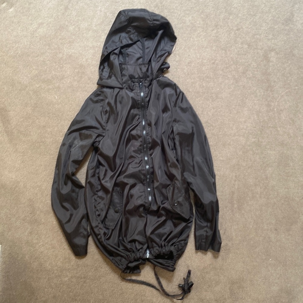 ASOS packable rain jacket black